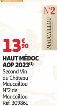Haut Médoc AOP 2023 N°2 de Maucaillou