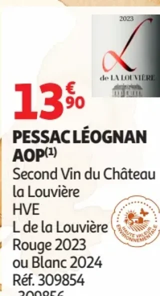 Pessac Léognan AOP L de la Louvière