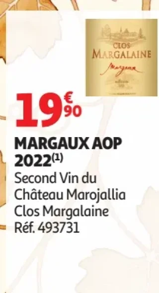 Margaux AOP 2022 Clos Margalaine