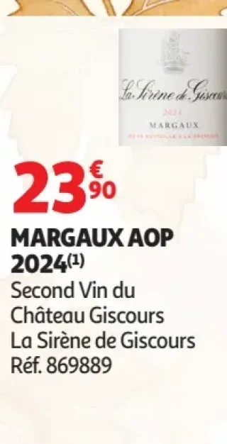 Margaux AOP 2024 La Sirène de Giscours