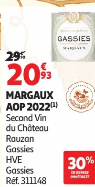 Margaux AOP 2022 Rauzan Gassies