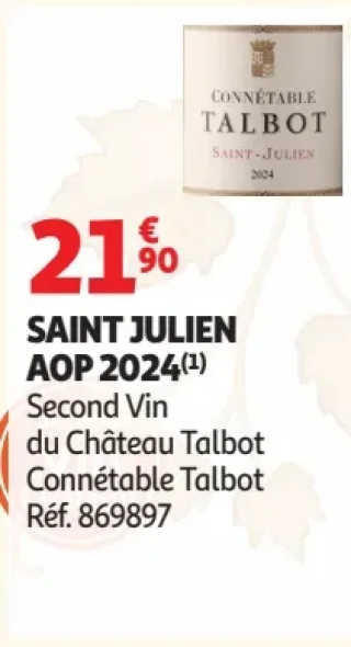 Saint Julien AOP 2024 Connétable Talbot