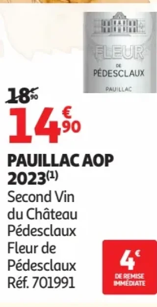 Pauillac AOP 2023 Fleur de Pédesclaux