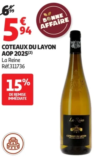 Coteaux du Layon AOP 2025 La Reine