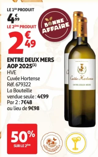 Entre Deux Mers AOP 2025 Cuvée Hortense