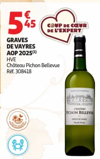 Graves de Vayres AOP 2025 Château Pichon Bellevue