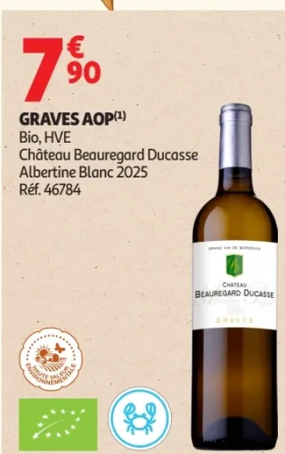 Graves AOP Château Beauregard Ducasse Albertine Blanc 2025