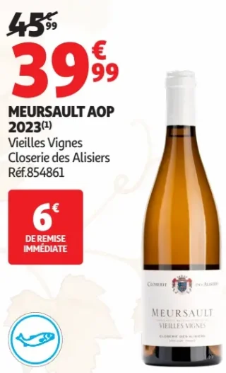 MEURSAULT AOP 2023 Vieilles Vignes Closerie des Alisiers
