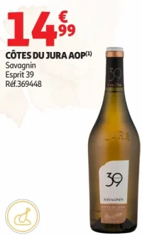 CÔTES DU JURA AOP Savagnin Esprit 39