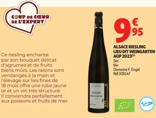 Alsace Riesling Lieu Dit Weingarten AOP 2023 Domaine F. Engel