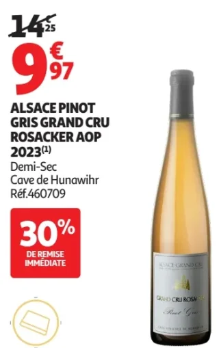 Alsace Pinot Gris Grand Cru Rosacker AOP 2023 Cave de Hunawihr