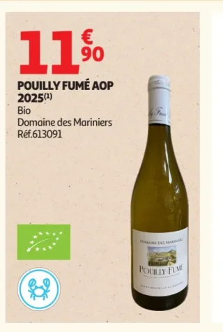 POUILLY FUMÉ AOP 2025 Bio Domaine des Mariniers