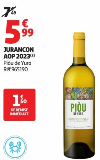 Jurançon AOP 2023 Piou de Yura