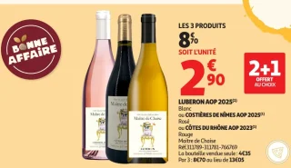 Vin Luberon AOP / Costières de Nîmes AOP / Côtes du Rhône AOP Maître de Chaise
