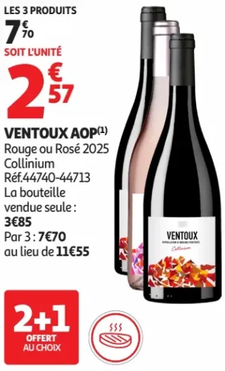 Ventoux AOP Rouge ou Rosé 2025 Collinium
