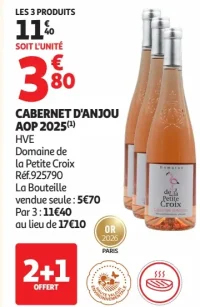 Cabernet d'Anjou AOP 2025 Domaine de la Petite Croix