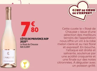 Côtes de Provence AOP Le Rosé de Chausse