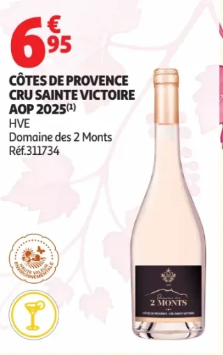 Côtes de Provence Cru Sainte Victoire AOP Domaine des 2 Monts