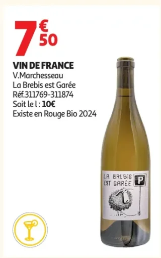 VIN DE FRANCE V.Marchesseau La Brebis est Garée