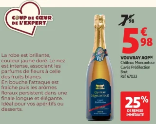 Vouvray AOP Château Moncontour Cuvée Prédilection Brut