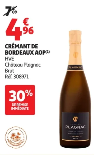 Crémant de Bordeaux AOP Château Plagnac Brut