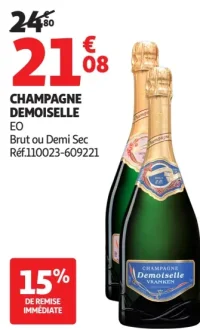 Champagne Demoiselle EO Brut ou Demi Sec