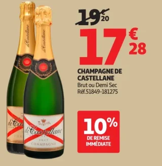 Champagne de Castellane Brut ou Demi Sec