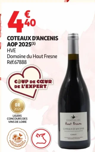Coteaux d'Ancenis AOP 2025 Domaine du Haut Fresne