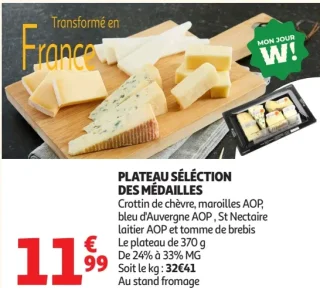 PLATEAU SÉLECTION DES MÉDAILLES
