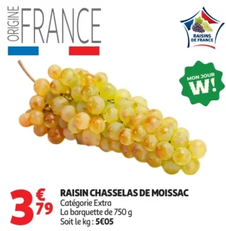 Raisin Chasselas de Moissac