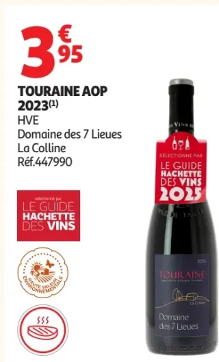 Touraine AOP 2023 HVE Domaine des 7 Lieues La Colline