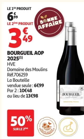 Bourgueil AOP 2025 HVE Domaine des Moulins
