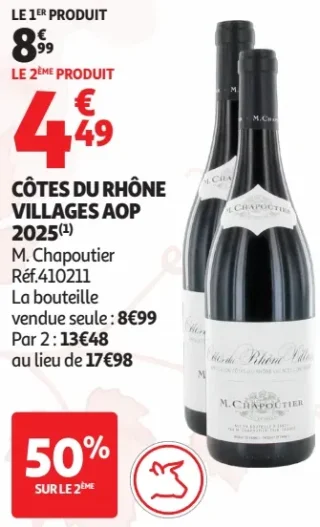 Côtes du Rhône Villages AOP 2025 M. Chapoutier