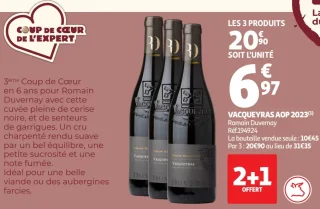 Vin rouge Vacqueyras AOP 2023 Romain Duvernay