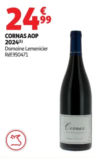 Vin rouge Cornas AOP 2024 Domaine Lemenicier