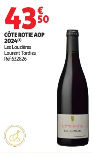 Vin rouge Côte Rôtie AOP 2024 Les Lauzières Laurent Tardieu