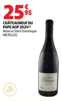 Vin rouge Châteauneuf du Pape AOP 2024 Réserve Saint Dominique
