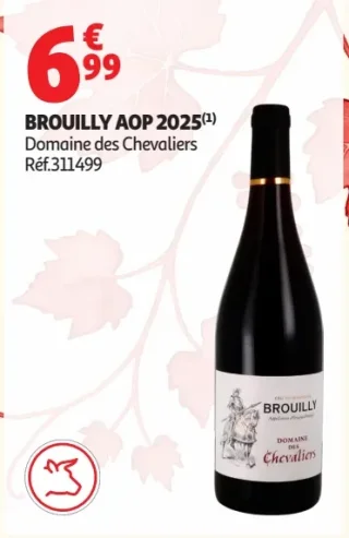 Vin rouge Brouilly AOP 2025 Domaine des Chevaliers