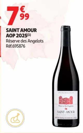 Vin rouge Saint Amour AOP 2025 Réserve des Angelots