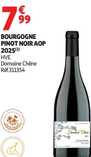 Bourgogne Pinot Noir AOP 2025 Domaine Chêne