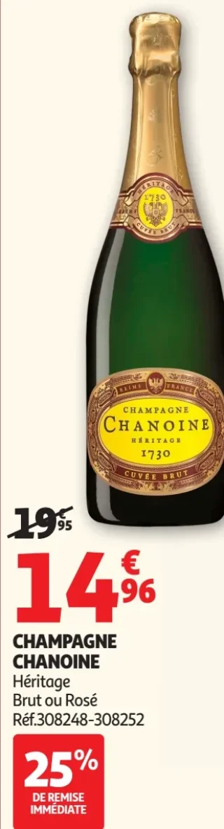 Champagne Chanoine Héritage Brut ou Rosé