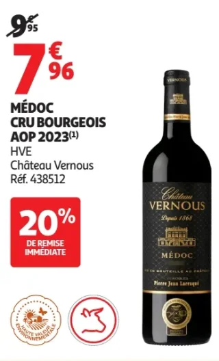 Médoc Cru Bourgeois AOP 2023 - Château Vernous