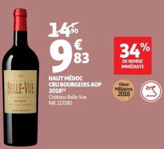 Haut Médoc Cru Bourgeois AOP 2018 Château Belle Vue