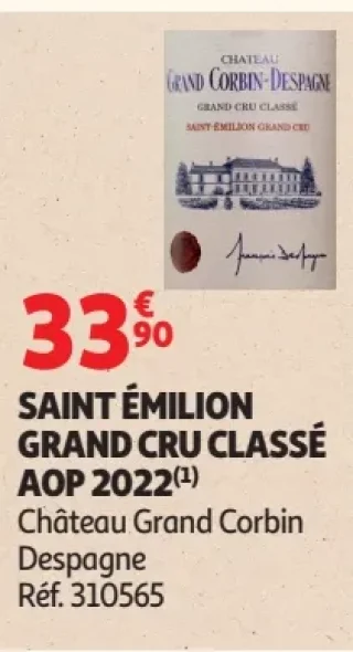 SAINT ÉMILION GRAND CRU CLASSÉ AOP 2022 Château Grand Corbin Despagne