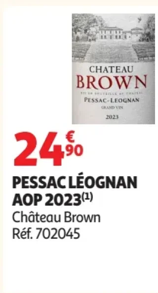 PESSAC LÉOGNAN AOP 2023 Château Brown