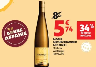 Alsace Gewurztraminer AOP 2023 Wolfberger Moelleux