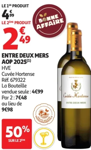 Entre Deux Mers AOP 2025 Cuvée Hortense