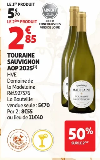 Touraine Sauvignon AOP 2025 Domaine de la Madelaine