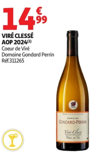 VIRÉ CLESSÉ AOP 2024 Coeur de Viré Domaine Gondard Perrin