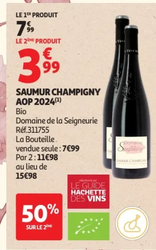 Saumur Champigny AOP 2024 Bio Domaine de la Seigneurie